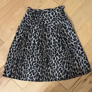 Chic Leopard A-Line Skirt